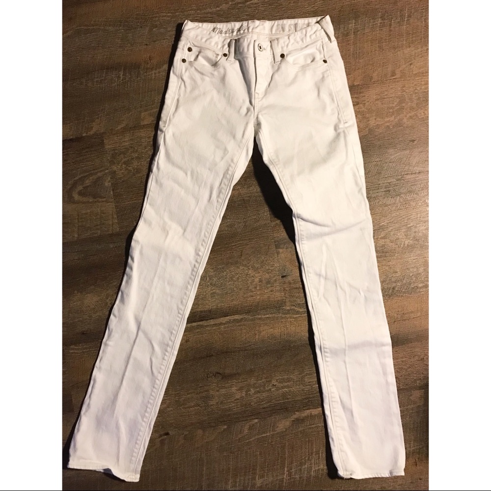 Madewell White Straight Leg Denim Jeans 26x34